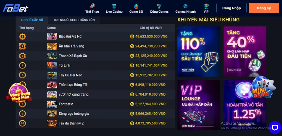 Hoàn trả casino không giới hạn 88kbet
